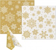 Ubrousky PAW AIRLAID - Snhov vloky zlato-bl, 40x40cm Snhov vloky zlato-bl - zvtit obrzek