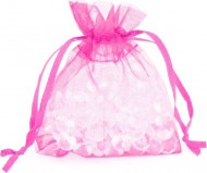 Organzov� s��ek 15x23cm Fuchsiov�