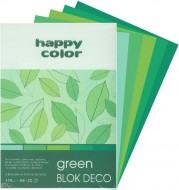 Barevn papr A4 170g,20l 5 barev, GREEN
