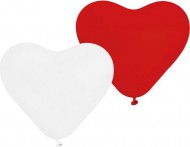 Nafukovac balnky 5ks Srdce, mix erven, bl - zvtit obrzek