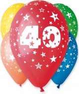 Nafukovac balnky 5ks s potiskem slice 40, hvzdy