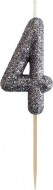 Dortov svka slice 4 GLITTER, ern