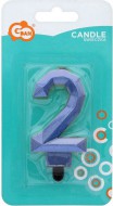 Dortov svka slice 2 Diamant, metalick, modr