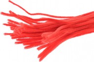 Chlupat� dr�tky �erven� 6mm/30cm,40ks