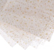 Hedvbn balic papr tenk, GOLD STARS 50x60cm