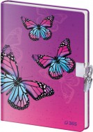 Pamtnk 13x18 cm se zmkem - Butterfly