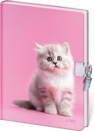 Pam�tn�k 13 x 18 cm se z�mkem - Lovely Kitten