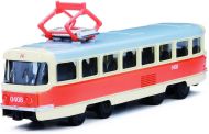 Tramvaj Tatra T3 �esk� kovov� 16cm retro v krabi�ce 20x8x6cm, CZ design