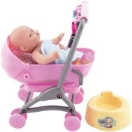 Teddies Miminko/panenka kloubov 12cm v korku s doplky - zvtit obrzek