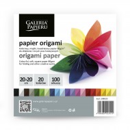 Origami papr barevn 20x20cm, 100ks - zvtit obrzek