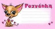 Pozvnka na oslavu - Pejsek 10 ks - zvtit obrzek
