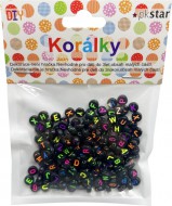 ern korlky s abecedou k navlkn 25g - zvtit obrzek