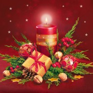 Ubrousky MAKI L (20ks) Red Candle Rich Composition - zvtit obrzek