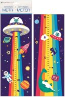 Samolepka na ze� R�stov� metr Duhov� vesm�r do 120 cm