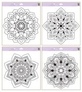 Pedlohy na adhezn flii Mandaly 30 x 33,5 cm - zvtit obrzek