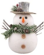 Sn�hul�k z polystyrenu se t�pytiv�m dekorem na postaven� 18 x 23 x 14 cm