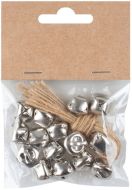 Rolni�ky st��brn� 1,5 cm s prov�zkem, 15 ks v s��ku - zv�t�it obr�zek