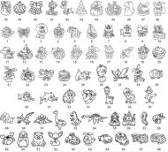 Zvsn sklka k vybarven barvami na sklo cca 8 cm, mix - zvtit obrzek