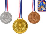 Medaile 3ks se rkou,  6 cm, na kart - zvtit obrzek