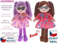 Panenka Janinka hadrov 30 cm s brlemi, mkk tlo, esky mluvc  - zvtit obrzek
