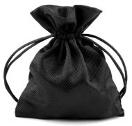 Drkov pytlk 9,5x13 cm satnov, ern