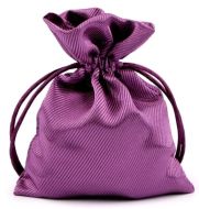 Drkov pytlk 9,5x13 cm satnov, fialov