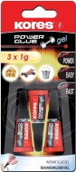 Vteinov lepidlo Kores Power Glue Gel 3x1g - zvtit obrzek