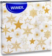 Ubrousky vnon 20ks 33x33cm, 3-vrstv, motiv hvzdy