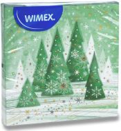 Ubrousky vnon 20ks 33x33cm, 3-vrstv, zimn les - zvtit obrzek