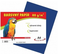Barevn papr A4/100/80gr. modr