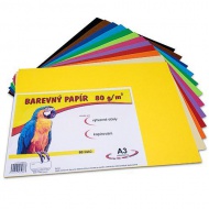 Barevn papr A3/60/80g-12 barev