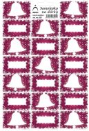 Etikety na drky zvonky - fialov - zvtit obrzek