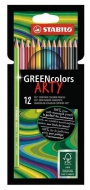 Pastelky Green colors  ARTY/ 12