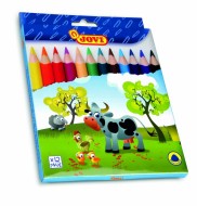 Devn pastelky JOVI 12 ks MAXI, trojhrann - zvtit obrzek