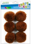 Kuliky POMPON 4 cm hnd - zvtit obrzek
