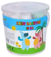 K��dy barevn� velk� 15ks v plastov�m kbel�ku