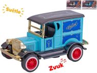 Auto old timer 11cm kovov, zptn chod, se svtlem a zvukem, 3barvy  - zvtit obrzek