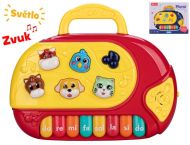 Pianko 21x17cm na baterie, se sv�tlem a zvukem, 2barvy
