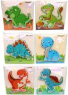 Devn puzzle s dinosaury, 15 cm - zvtit obrzek