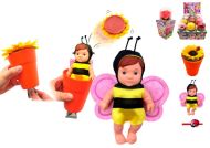 Miminko Babyblooms 12,5cm s dopl�ky a kv�tinou, 12druh�