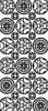Kontury 10x23 - mandala ornament kruh, stbrn