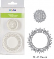 Raztka akryl kulat ornament, 2 ks