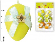 Vajka plast 6cm/6ks mix S34019A - zvtit obrzek