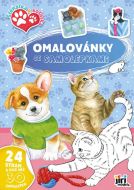 Omalov�nky A4 se samolepkami �t���tka a Ko��tka