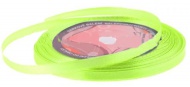 Satnov stuha svtle zelen 6 mm/32m