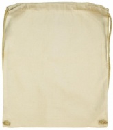 Batoh bavlnn, 140 g/m2, 37x48 cm, natur