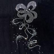 Samolepka na textil zaehlovac trasov FLEUR- Kvtina - zvtit obrzek