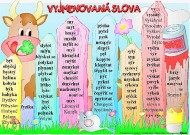 Tabulka A4 Vyjmenovan slova, Vta a souvt