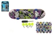 Skateboard prstov� �roubovac� plast 9cm s dopl�ky mix barev