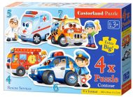 Puzzle Castorland 4v1 (4,5,6,7 dlk) Integrovan zchrann systm  - zvtit obrzek